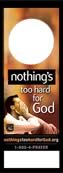 Nothing's Too Hard for God Doorknob Hanger