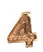 Gold Numeral 4 Award