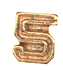 Gold Numeral 5 Award
