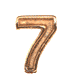 Gold Numeral 7 Award