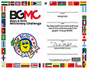 BGMC Children's Participation Certificates
