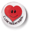 I Love Sunday School Button