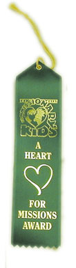 GCMK—A Heart for Missions Award Ribbon
